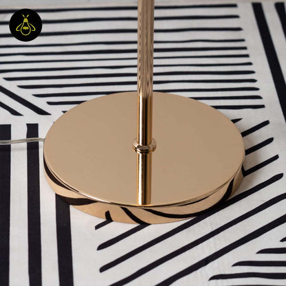 Gilded Stainless Steel Floor Lamp – Spherical Glass Globes | Modern Floor Lamp for Living Room & Bedroom | Jagmag Lights