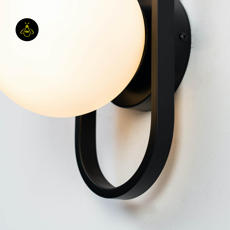 Vintage Ribbed Glass Wall Light – Oval Frame | Wall Light for Living & Bedroom | Jagmag Lights