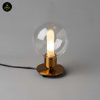Vintage Glass Table Lamp – Transparent Sphere | Table Lamp for Living Room | Jagmag Lights
