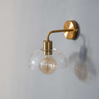 Polished Gold Stainless Steel Wall Light – Elegant Curved Modern | Sconce for Living Room, Bedroom | Jagmag Lights