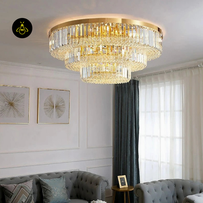 Jagmag Lights Contemporary Crystal Ceiling Chandelier, Modern Design, for Living Room, Dining Room, or Bedroom