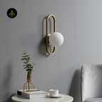 Vintage Ribbed Glass Wall Light – Oval Frame | Wall Light for Living & Bedroom | Jagmag Lights