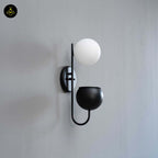 Stainless Steel Wall Light – Matte Black Plant Pot Design | Waterproof Wall Lamp for Living Room, Balcony | Jagmag Lights