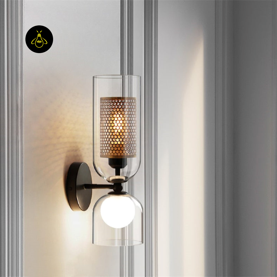 Black Globe Glass Wall Lamp – Indoor Wall Light Fixture | Jagmag Lights