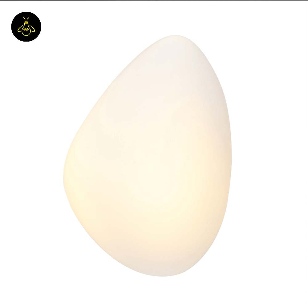White Opaline Glass Wall Light – Matte Finish | Premium Lighting for Living Room, Hallways, Bedrooms | Jagmag Lights
