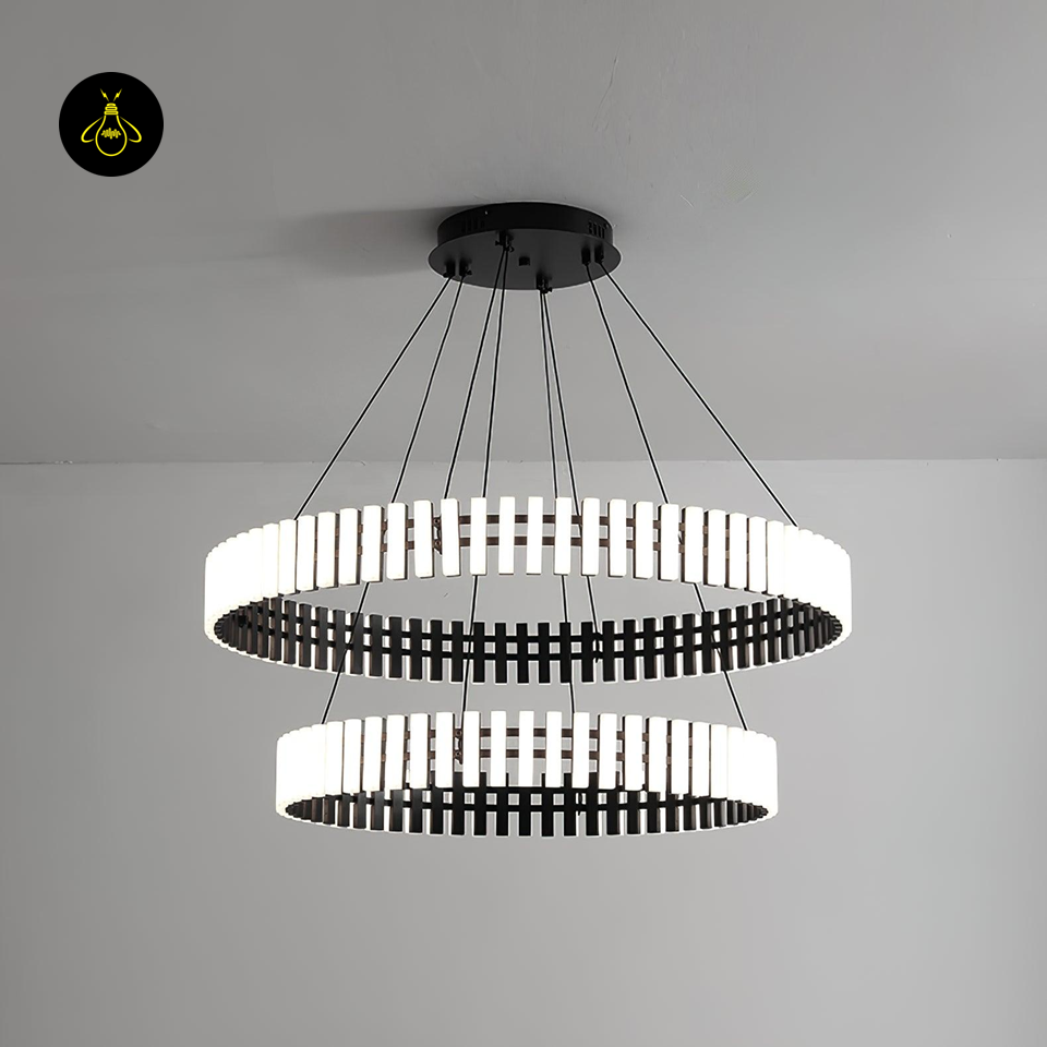 Carousel-Inspired Chandelier Lights | Integrated LED Rings | Jagmag Lights