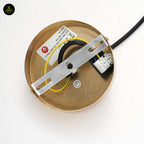 Golden Glass Wall Lamp – Brass Finish | Wall Sconce for Living Room & Bedroom | Jagmag Lights