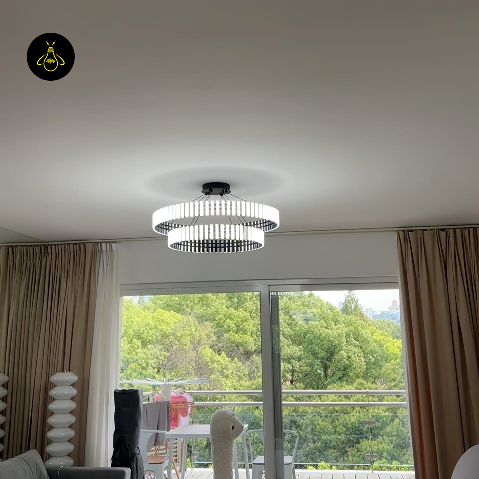 Carousel-Inspired Chandelier Lights | Integrated LED Rings | Jagmag Lights