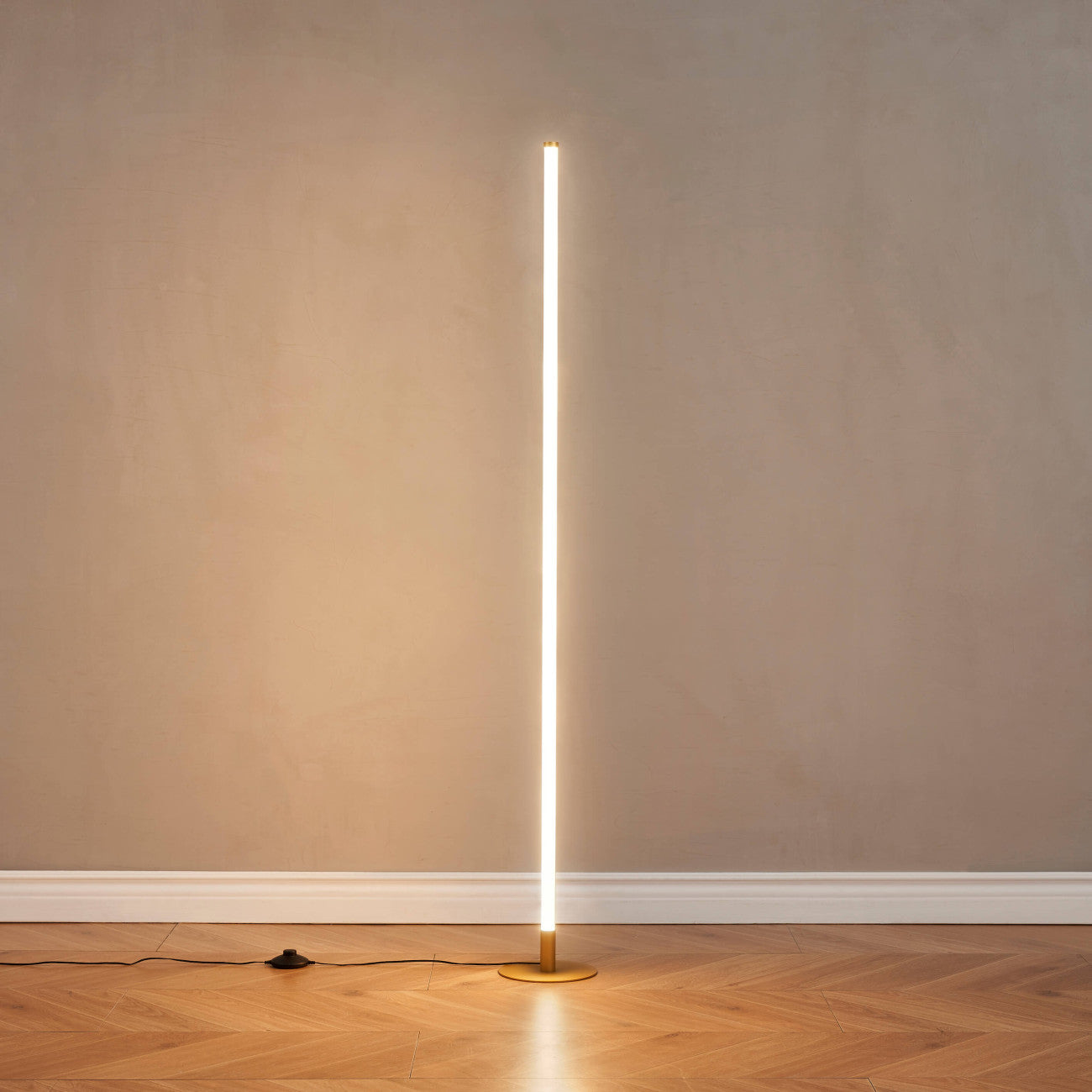 Stainless Steel Golden Floor Lamp – Large Triple Amber Glass | Golden Floor Lamp for Living Rooms | Jagmag Lights