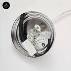 Crystal Glass Pendant Light – Trapezoid Design With Silver Finish | Elegant Hanging Light for Living Room, Dining, Bedroom | Jagmag Lights