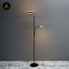 Polyethylene LED Floor Lamp – Black Double Light Design | Floor Lamp for Living Room, Outdoor, Restaurant | Jagmag Lights