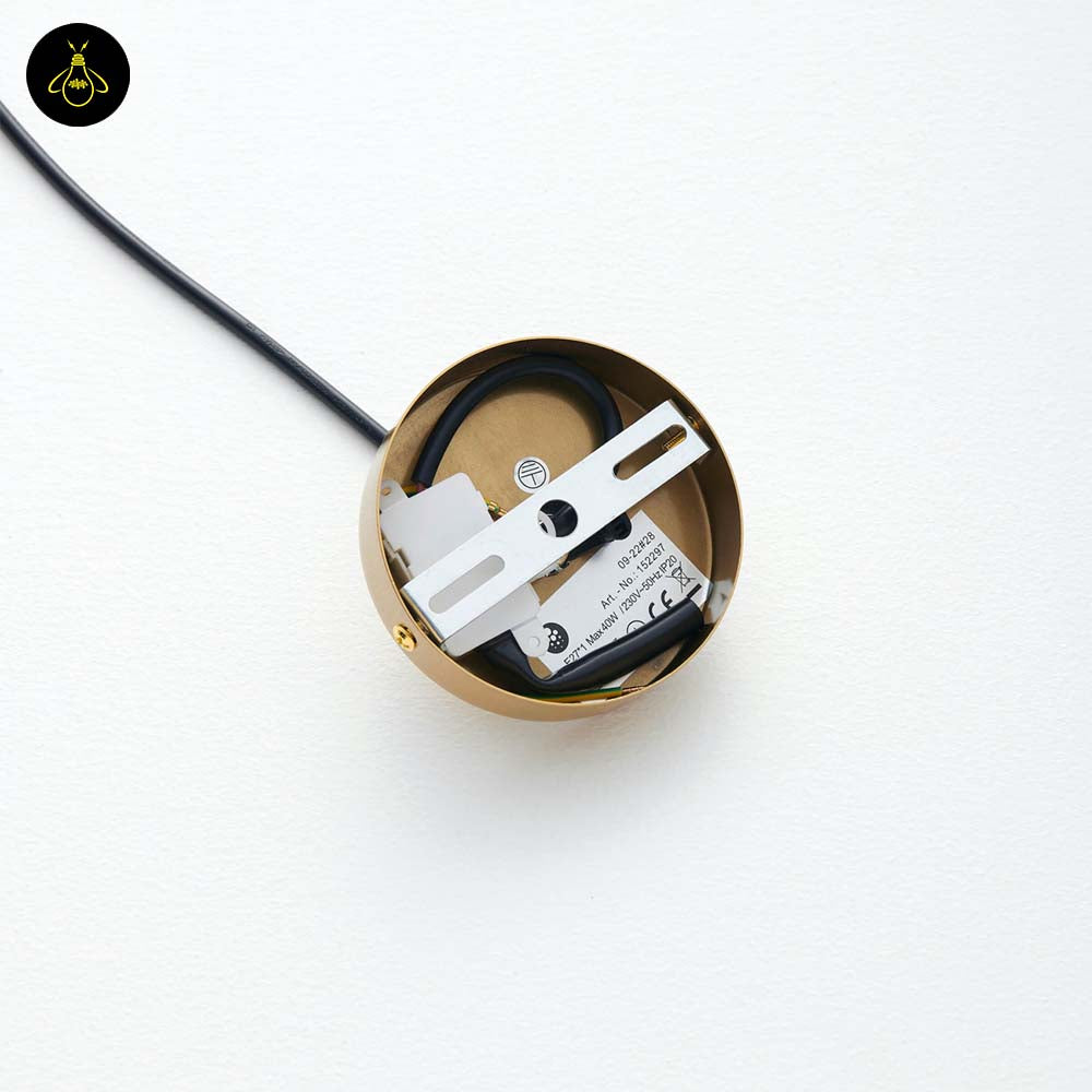 Glass Suspension Ball Pendant – Ribbed Smoked Finish | Decorative Pendant for Living & Dining Rooms | Jagmag Lights