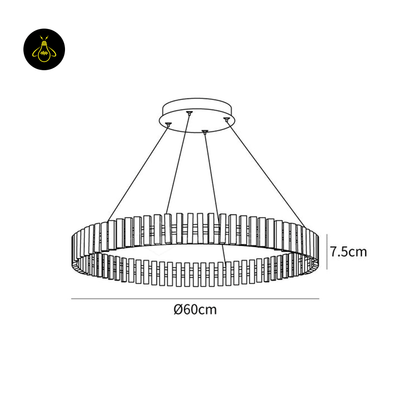 Carousel-Inspired Chandelier Lights | Integrated LED Rings | Jagmag Lights