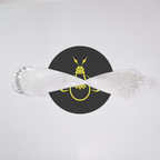 Borosilicate Glass Infinity Leaf – 200x40mm Clear | Chandelier Part | 100 pieces per box