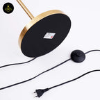 Stainless Steel & Glass Floor Lamp – Gold/White Spheres Design | Floor Lamp for Living, Bedroom, Office | Jagmag Lights