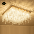 Jagmag Lights Westminster Crystal Chandelier II, 2 Feet Height, Crystal & Stainless Steel, for Dining Room or Kitchen - Fancy and Decorative lights - Brand name jagmag lights