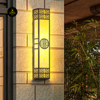 Stripe Outdoor LED Wall Light – Black & Light Yellow | IP65 Rated | Jagmag Lights