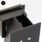 Stainless Steel LED Wall Light – Black Matte Cubic | Waterproof Lighting for Indoor/Outdoor Walls | Jagmag Lights