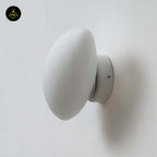 White Opaline Glass Wall Light – Matte Finish | Premium Lighting for Living Room, Hallways, Bedrooms | Jagmag Lights