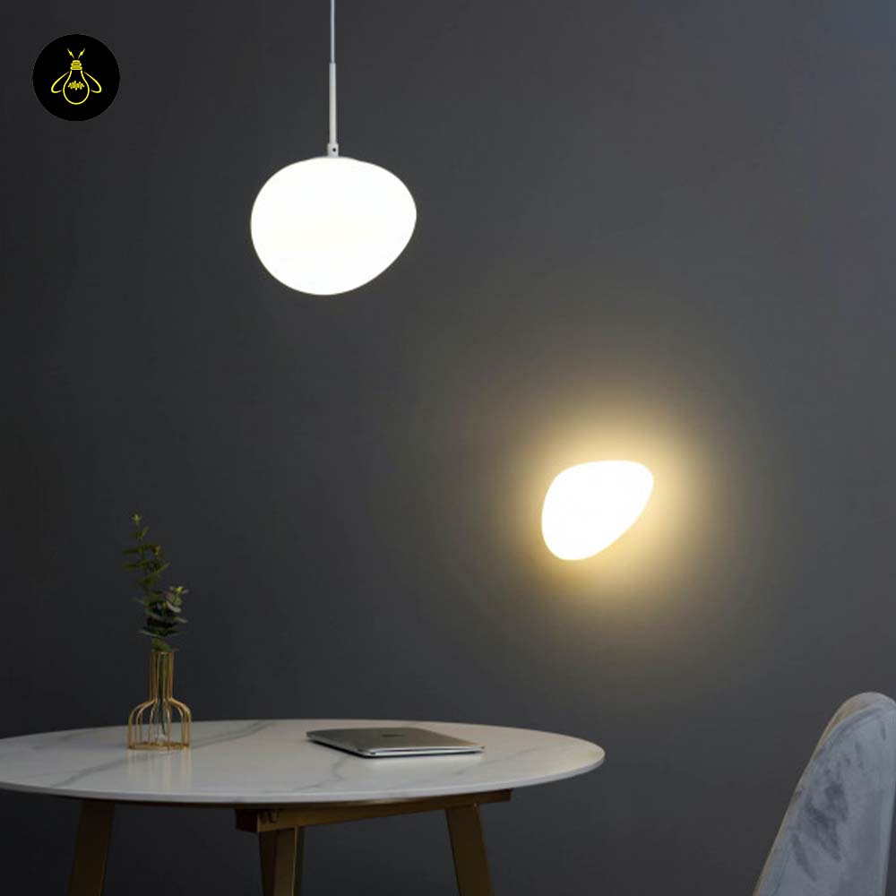 White Opaline Glass Wall Light – Matte Finish | Premium Lighting for Living Room, Hallways, Bedrooms | Jagmag Lights