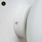 White Opaline Glass Wall Light – Matte Finish | Premium Lighting for Living Room, Hallways, Bedrooms | Jagmag Lights