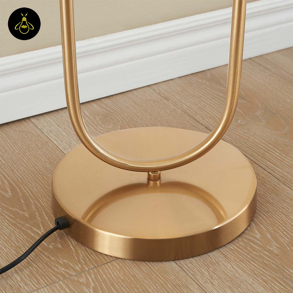 Stainless Steel Floor Lamp – Dual Globe Minimalist | Floor Lamp for Living Room, Bedroom | Jagmag Lights