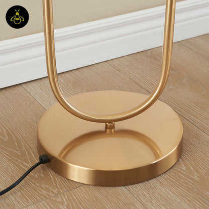 Stainless Steel Floor Lamp – Dual Globe Minimalist | Floor Lamp for Living Room, Bedroom | Jagmag Lights