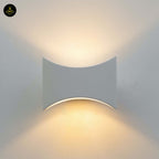 Gypsum LED Wall Light – Rectangle White Modern | Wall Lamp for Living Room, Bedroom | Jagmag Lights