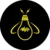 A yellow light bulb on a black background. The light bulb is glowing brightly, and there are rays of light coming out of it in all directions. The text "Jagmag Lights" is written in white below the light bulb.