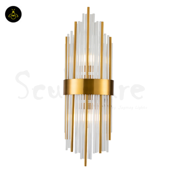 burj wall light with white background