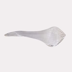 Borosilicate Glass Snake Plant Leaf – 270mm Clear | Lighting Component for Chandeliers | 100 Pieces per Box
