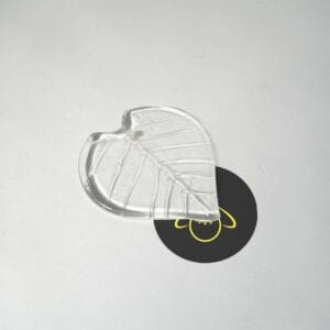Clear glass fig leaf for chandeliers and jhumars