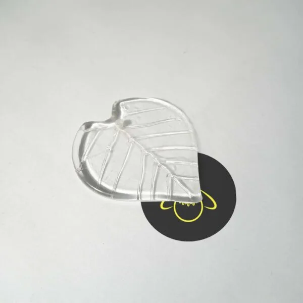 Clear borosilicate glass fig leaf for chandeliers and jhumars