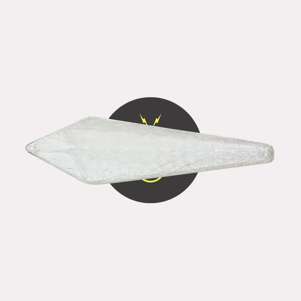 Clear borosilicate crystal edge glass bar chandelier component by Jagmag Lights