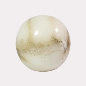 Alabaster Glass Ball – 6 Inch Round | Lighting Component for Chandeliers