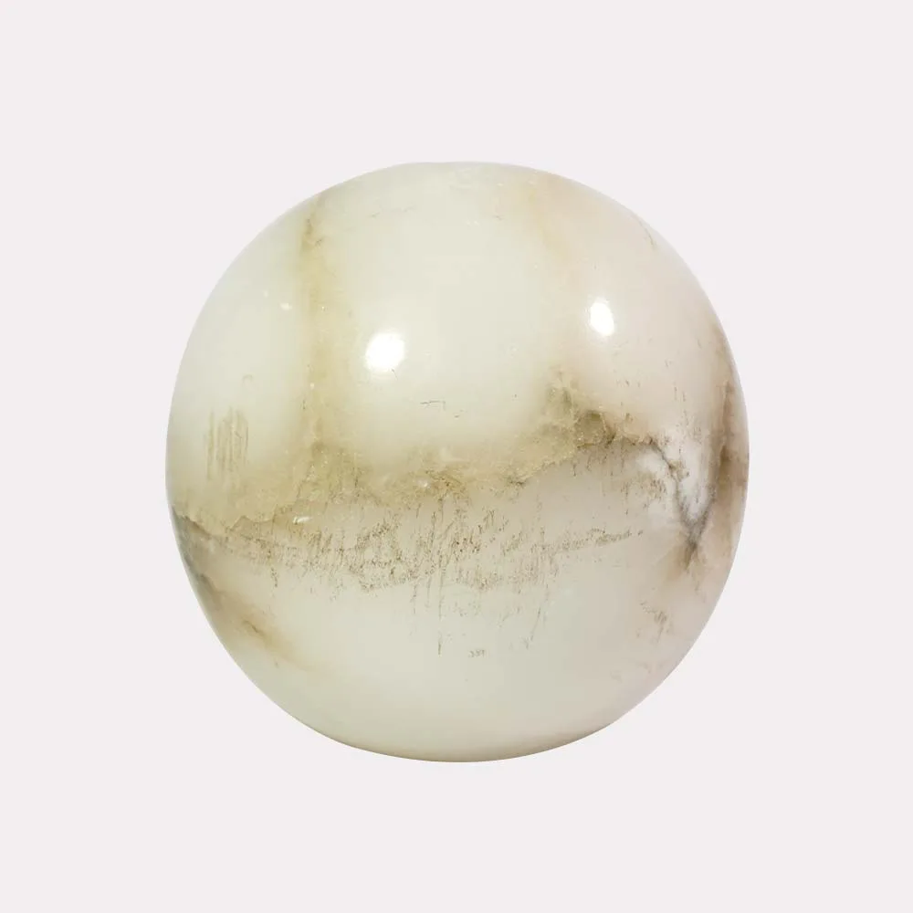 Alabaster glass ball – 6 inch round chandelier lighting component
