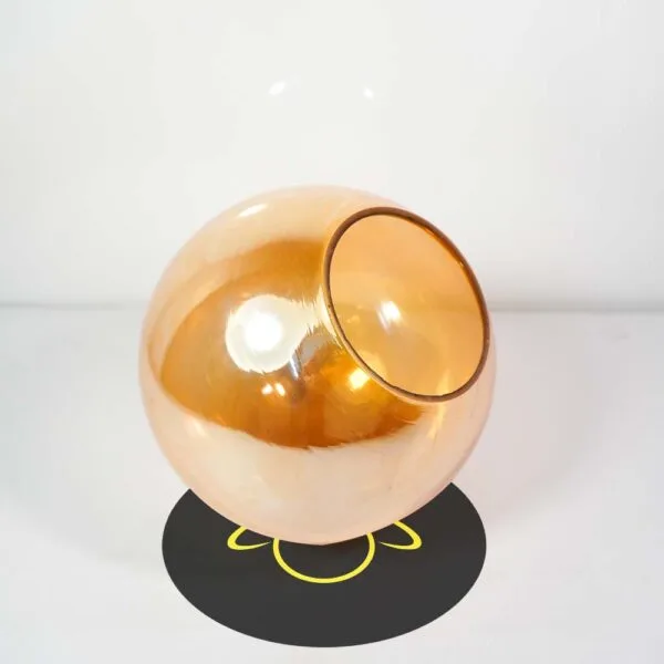 Glass ball lamp shade fitter neck detail for chandelier arm and wall sconce mounting – Jagmag Lights