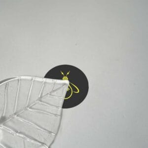 Borosilicate glass fig leaf lighting component