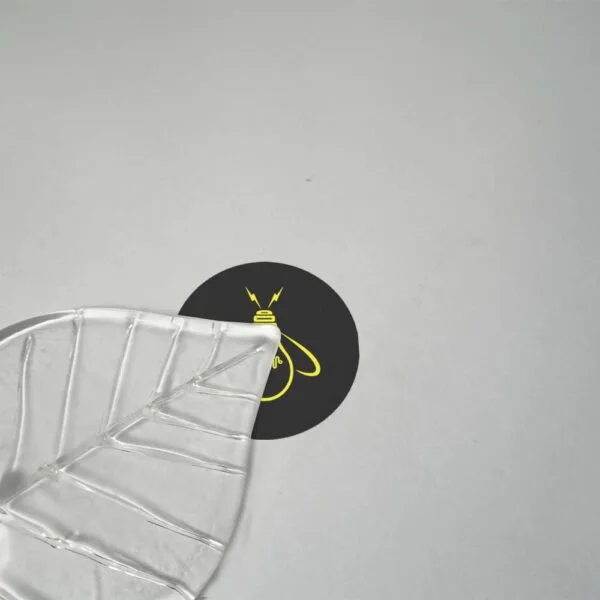 Borosilicate glass fig leaf lighting component