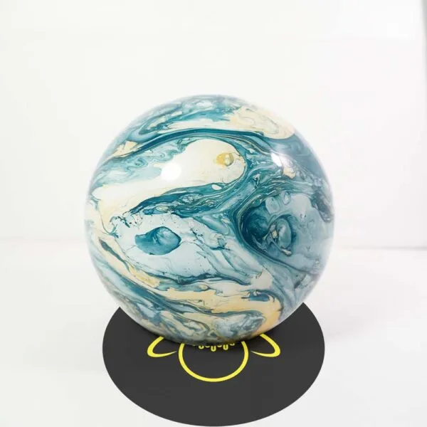 6 inch borosilicate glass ball with blue marbled finish for pendant lights – Jagmag Lights