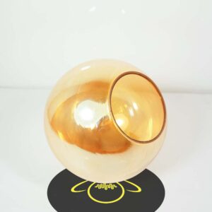 Gold Borosilicate Glass Shade – 150mm Mouth-Blown | Chandelier Component