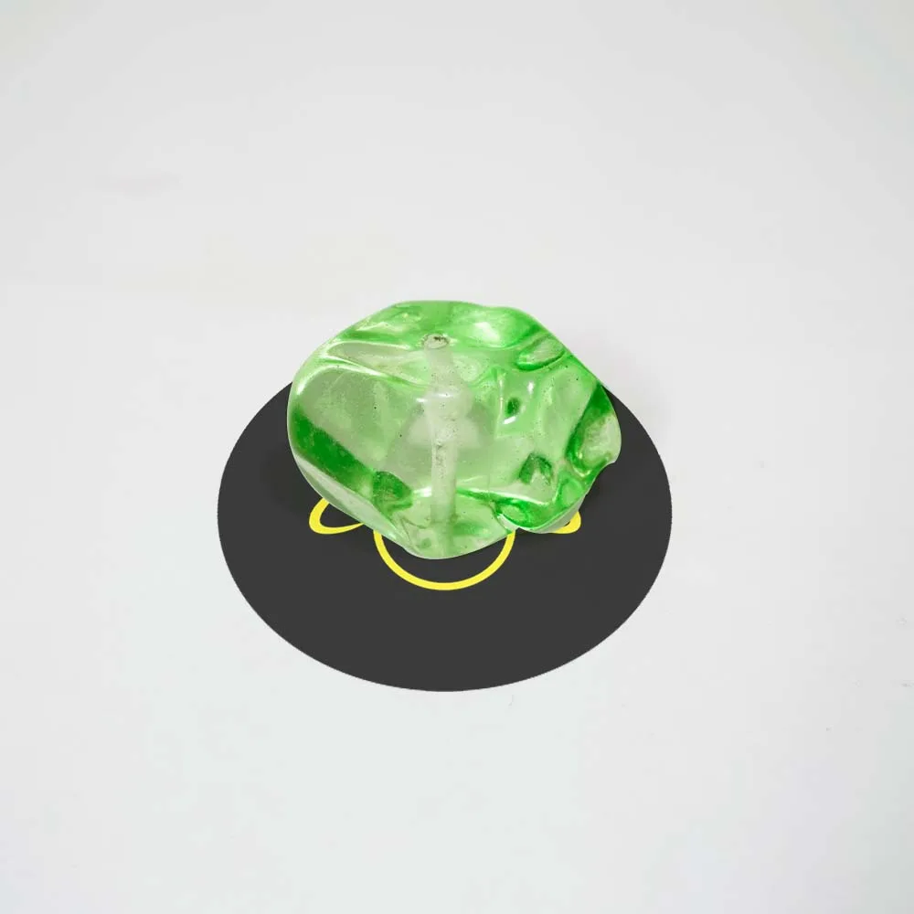 Borosilicate Glass Stones – 50×30 mm Clear Chandelier Component 3 Borosilicate glass stones for jhumar and decorative lighting