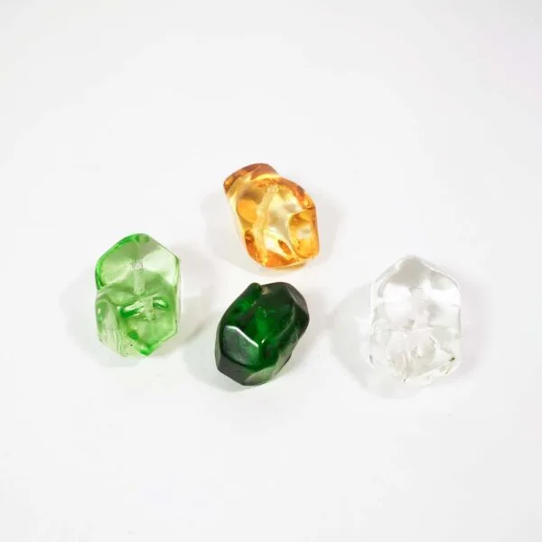 Chandelier glass parts – clear faceted borosilicate stones