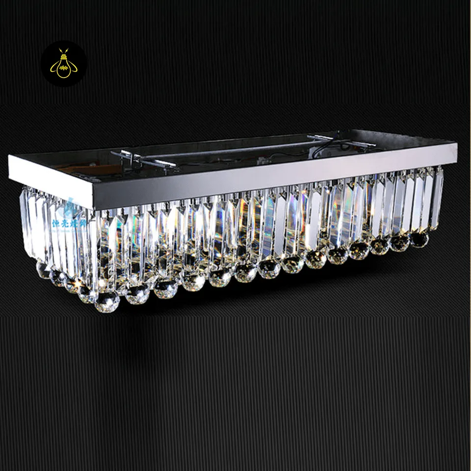 Close-up of the flush mount ceiling installation of the crystal chandelier