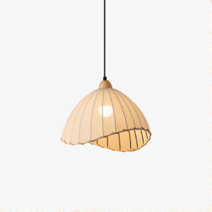 Jagmag Lights Sanna Pendant Lamp | Fabric & Wood | E26/E27 - Fancy and Decorative lights - Brand name jagmag lights