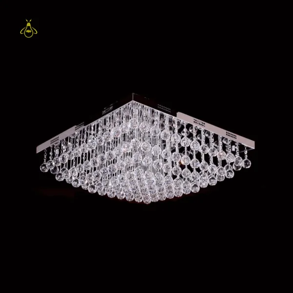 K9 crystal chandelier illuminating a dining room