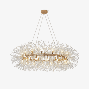 Jagmag Lights Dandelion Chandelier with K9 Crystal, 29.5-Inch, for Living Room - Fancy and Decorative lights - Brand name jagmag lights