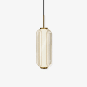 Jagmag Lights Linear Glass Pendant Light | Elma Design | LED | Gold & Clear | India - Fancy and Decorative lights - Brand name jagmag lights