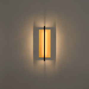 Jagmag Lights Lámina Wall Mounted Lamp – Gold Metallic Shade & Black Structure – Modern Minimalist Wall Light – Built-In LED – Energy Efficient – Made in India