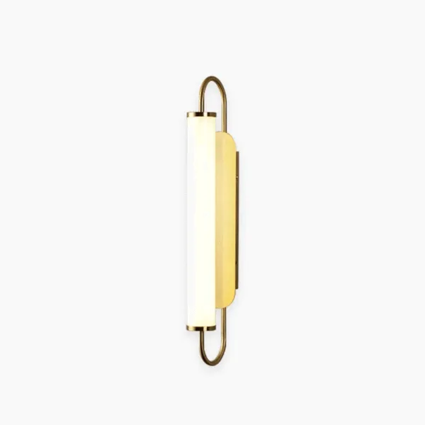 Gold LED Wall Light – Thin 50 cm Acrylic Tube Sconce for Bedside — 3D preview